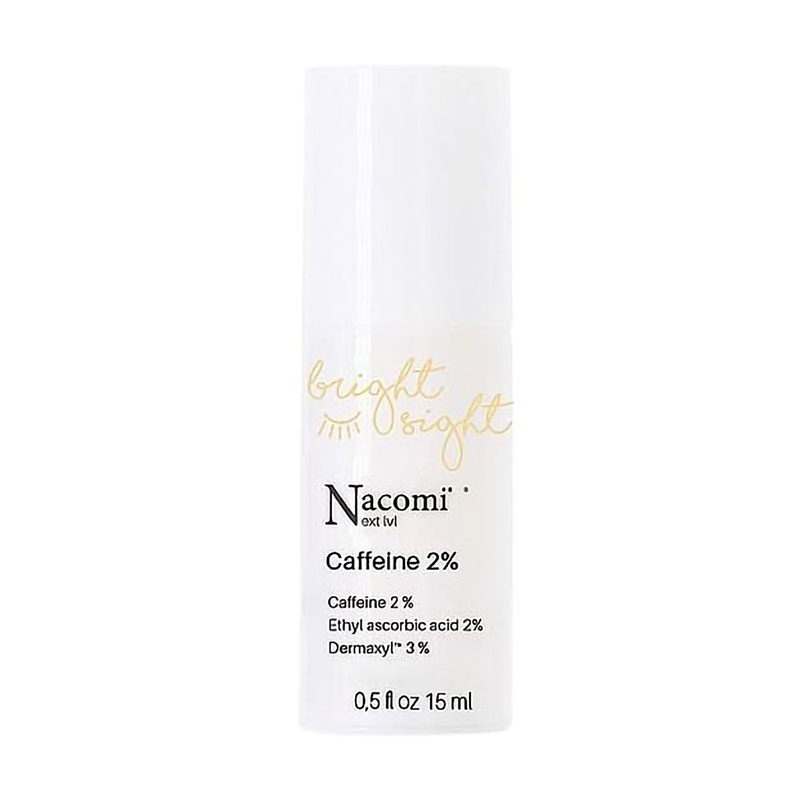 Освітлювальна сироватка для шкіри навколо очей Nacomi Next Level Caffeine 2% Eye Brightening Serum, 15 мл